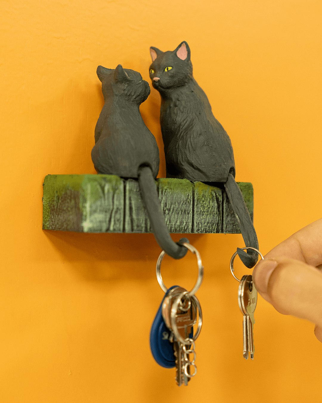 Cat Tail Couples Keyholder