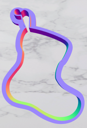 Christmass stocking cutter