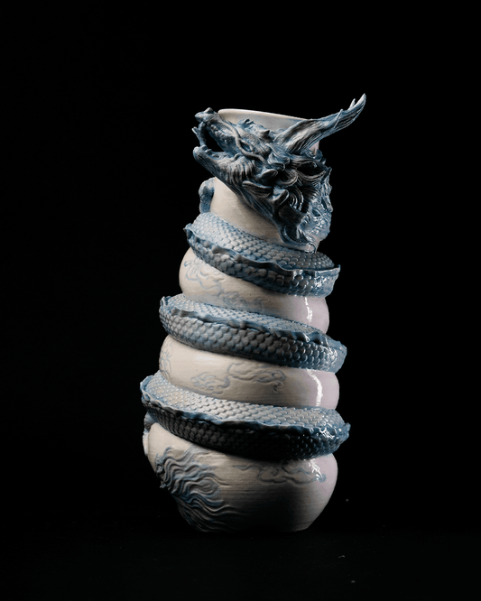 Dragon Wrapped Vase