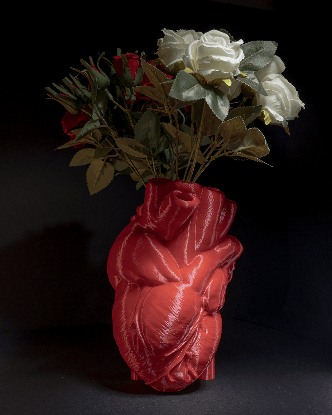 Realistic Heart Vase