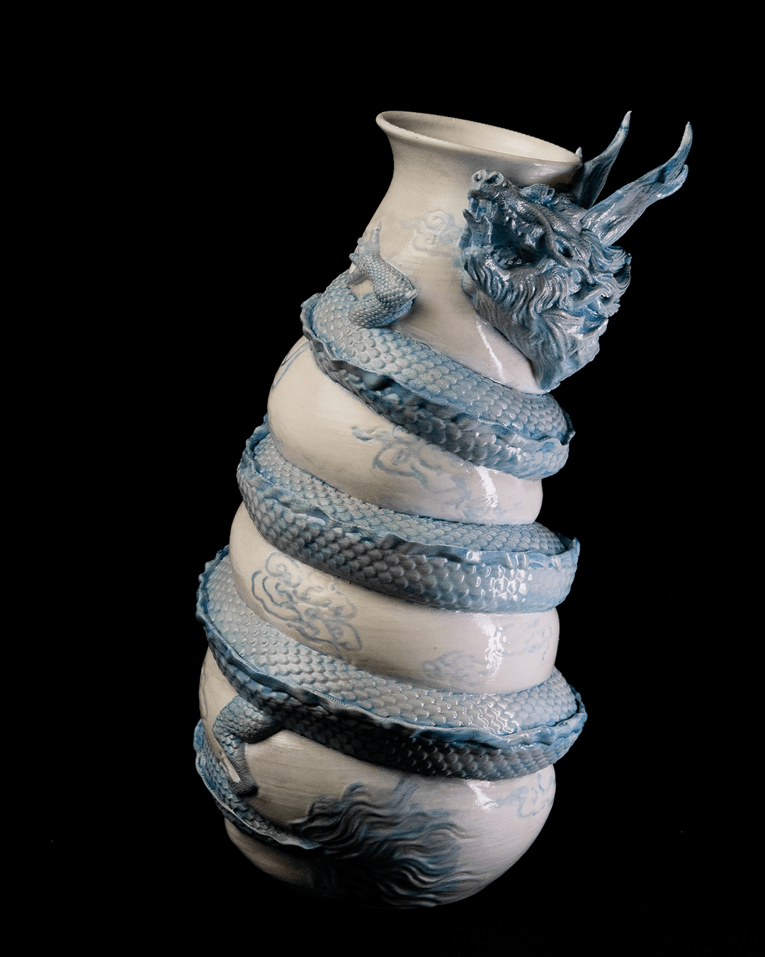 Dragon Wrapped Vase