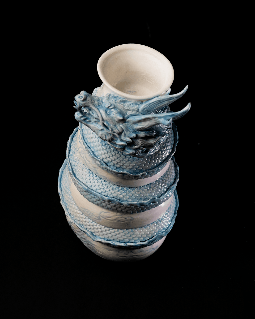 Dragon Wrapped Vase