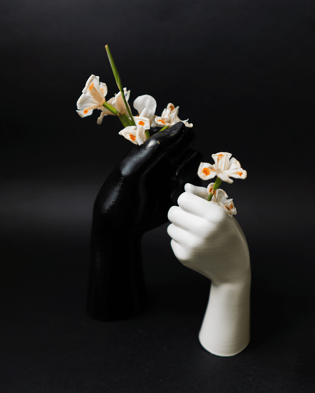 Hand-Shaped Flower Vase