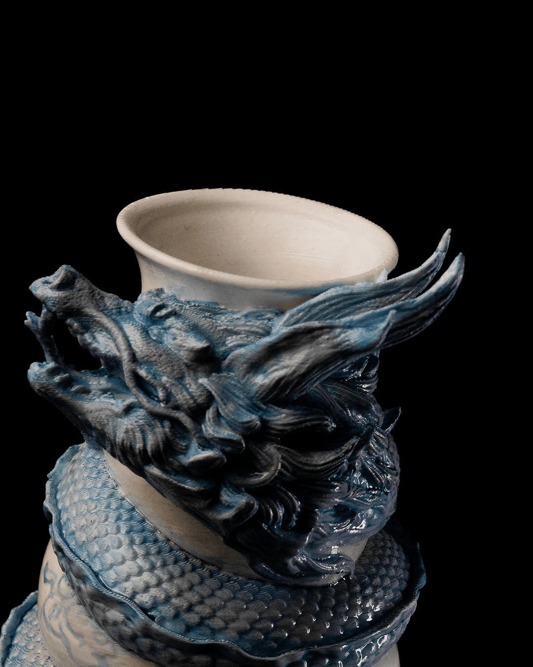 Dragon Wrapped Vase