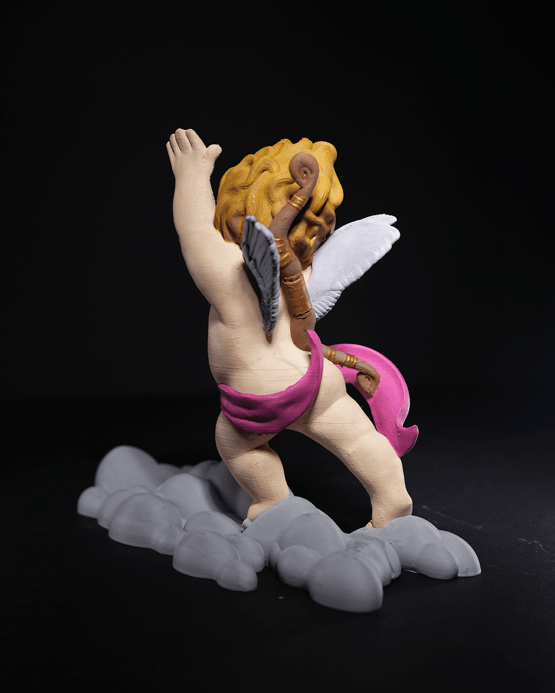 Cupid wine holder