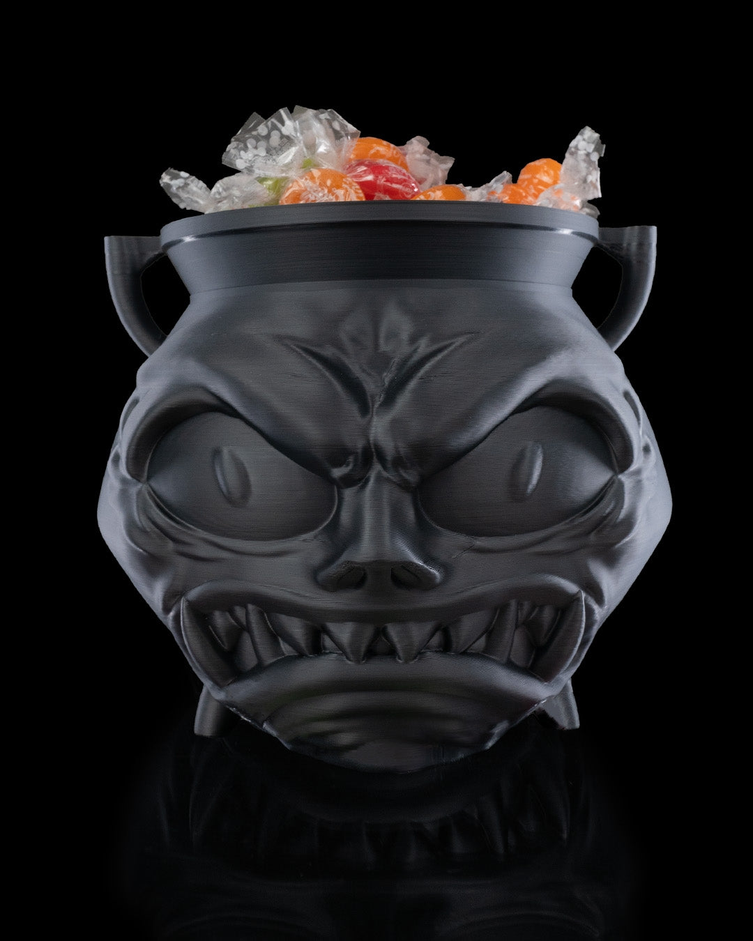 Angry Cauldron Candy Holder