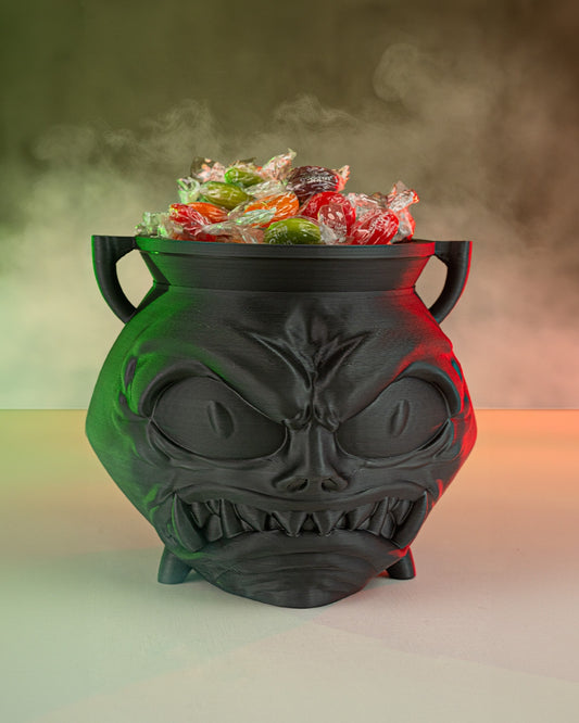 Angry Cauldron Candy Holder