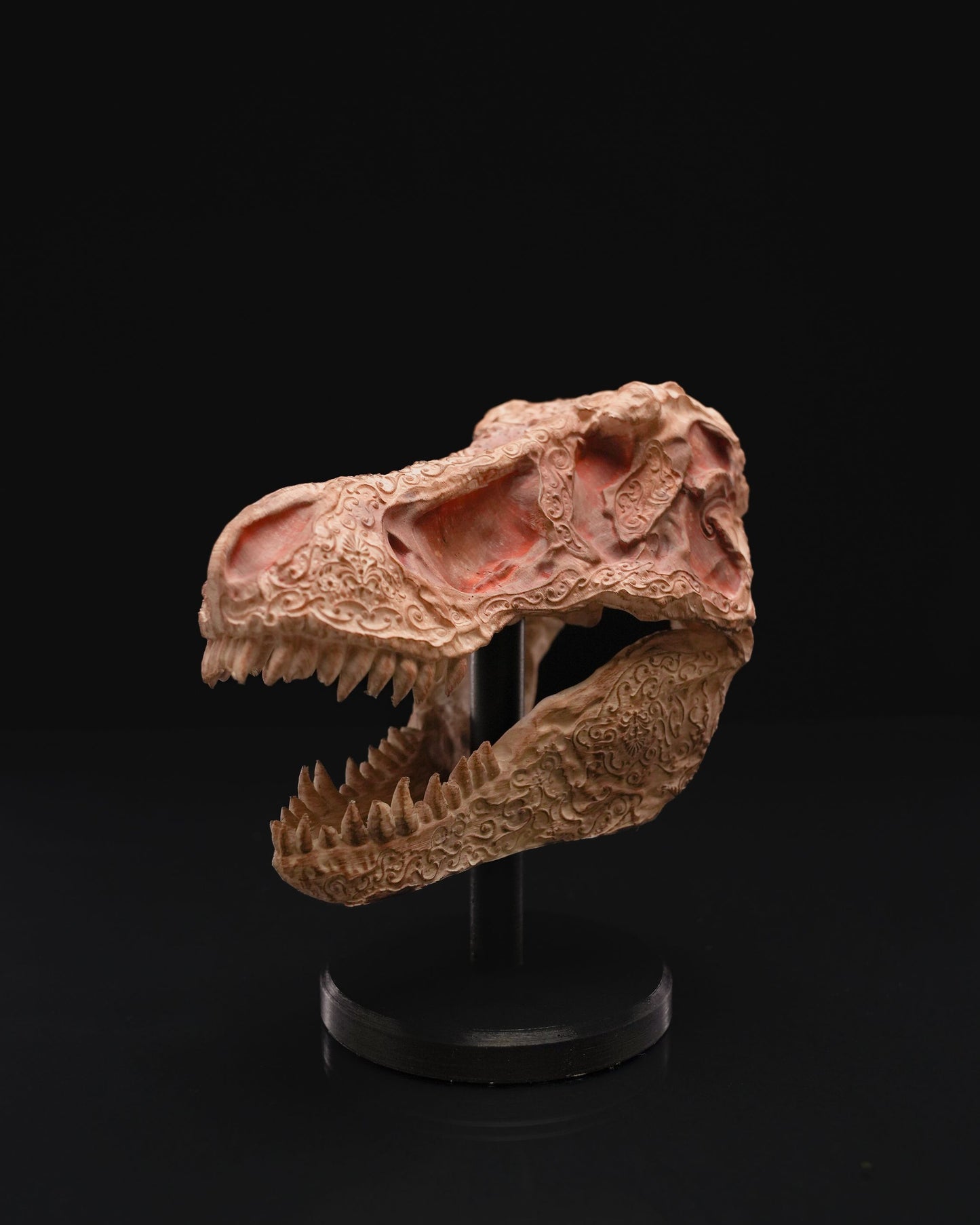 Carved T-Rex Skull