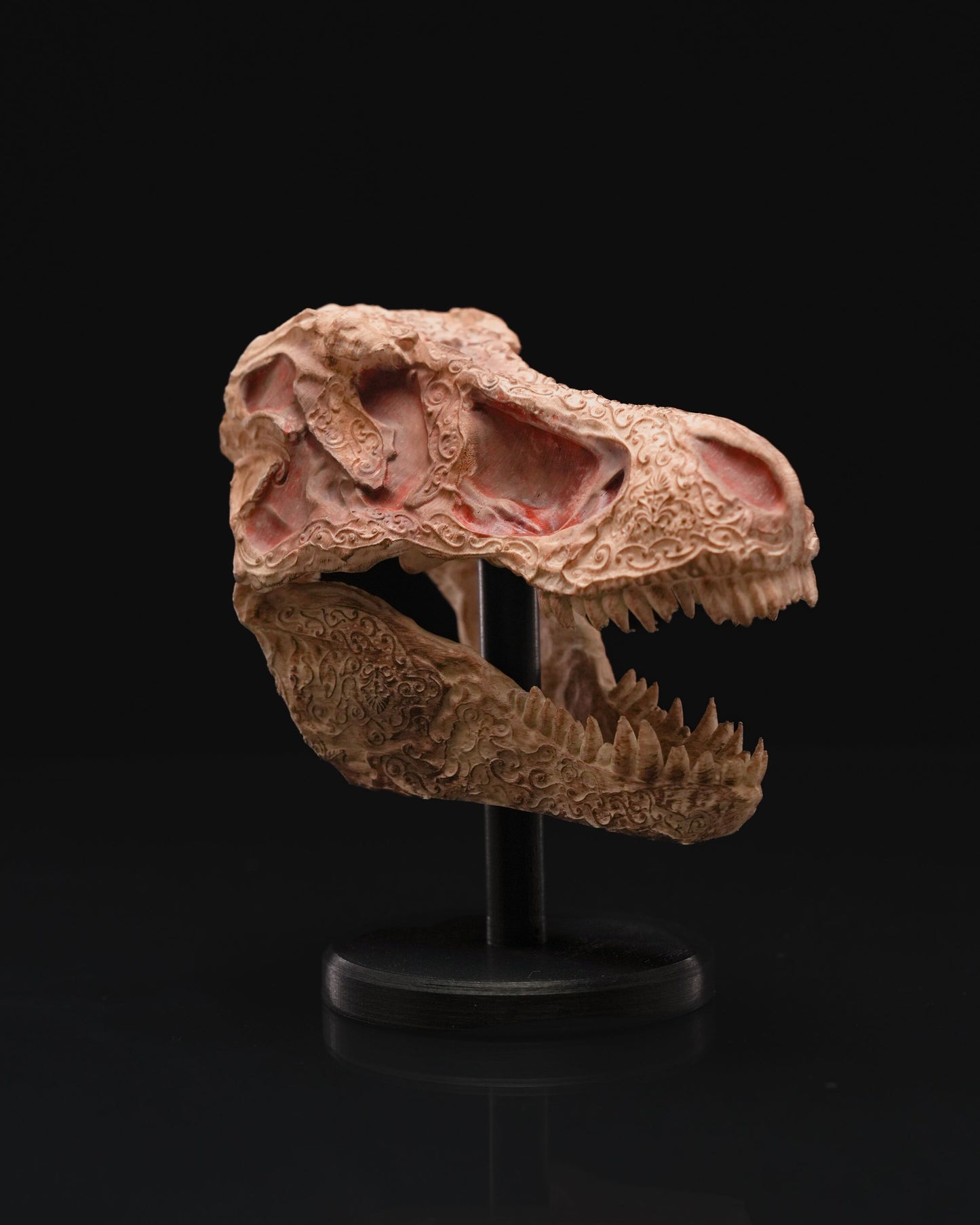 Carved T-Rex Skull