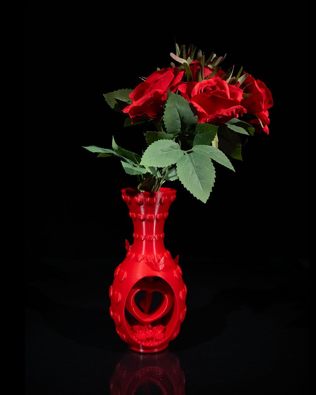 Koza Heart and Flowers Vase