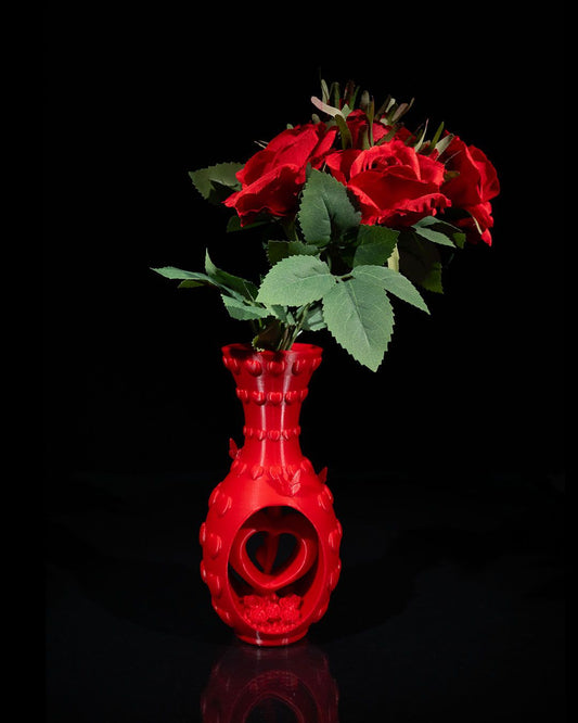 Koza Heart and Flowers Vase