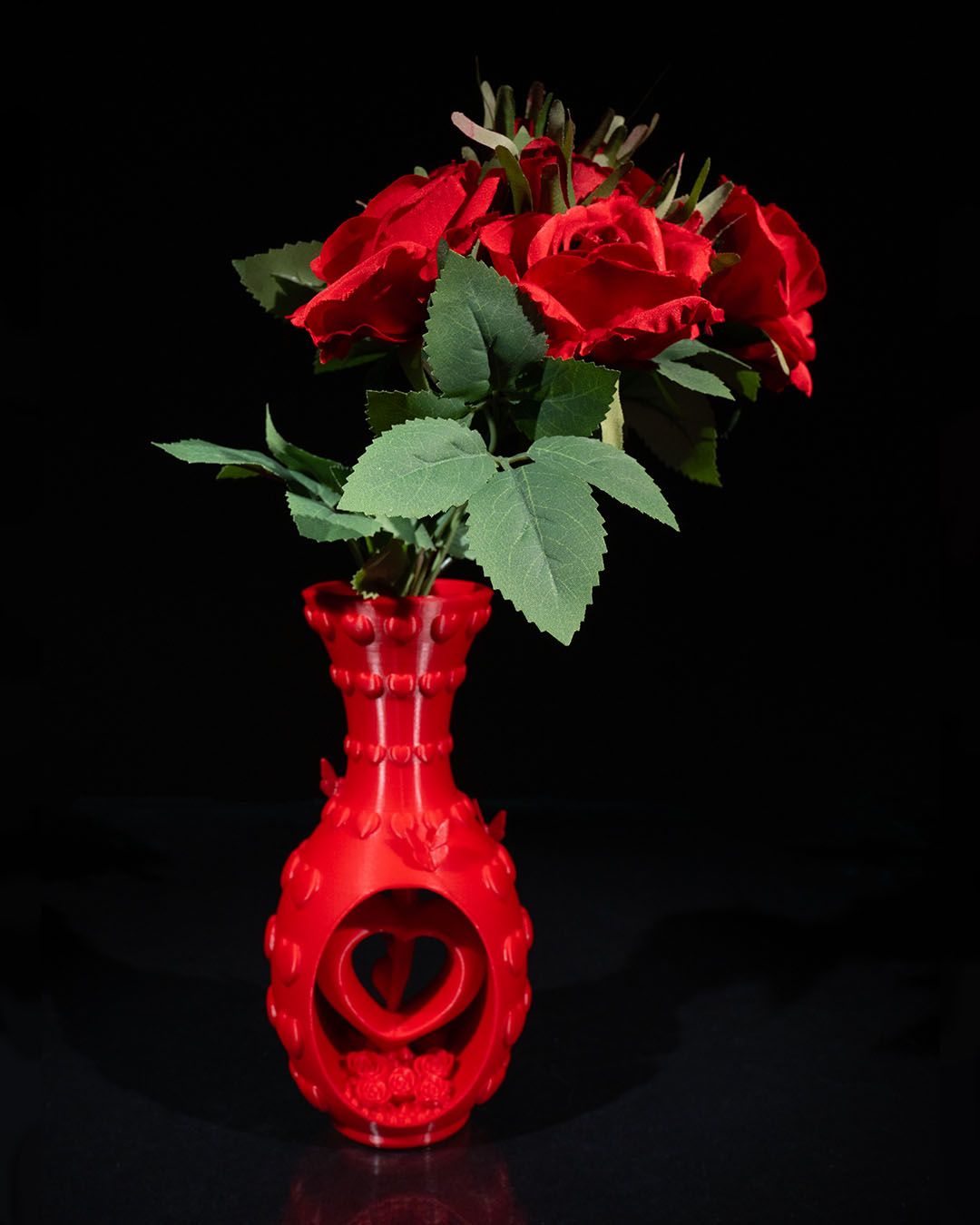 Koza Heart and Flowers Vase