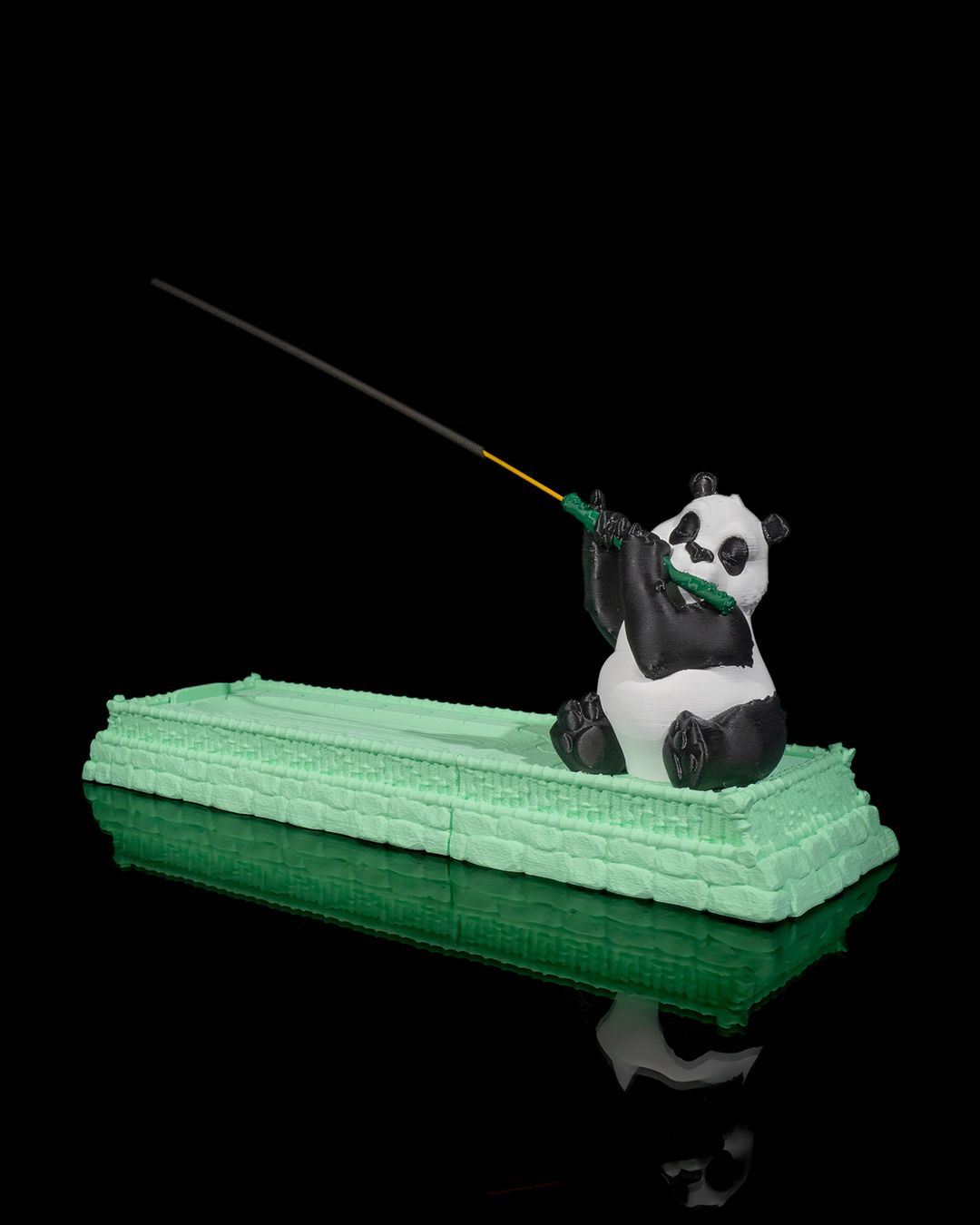 The Panda Flutist Incense Holder