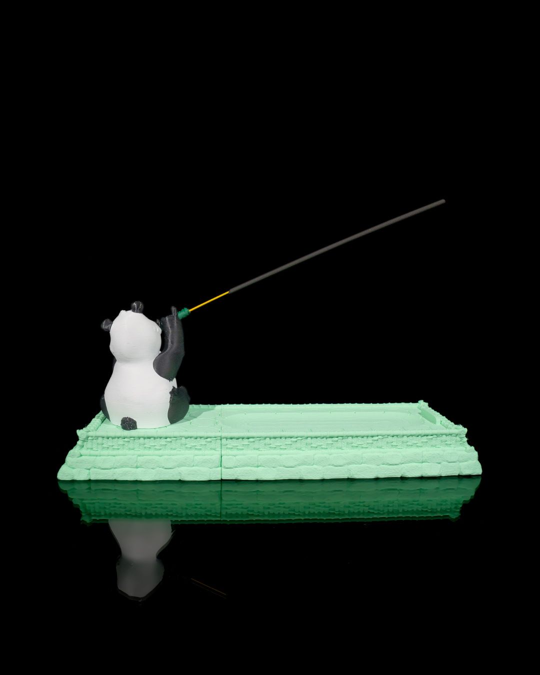 The Panda Flutist Incense Holder